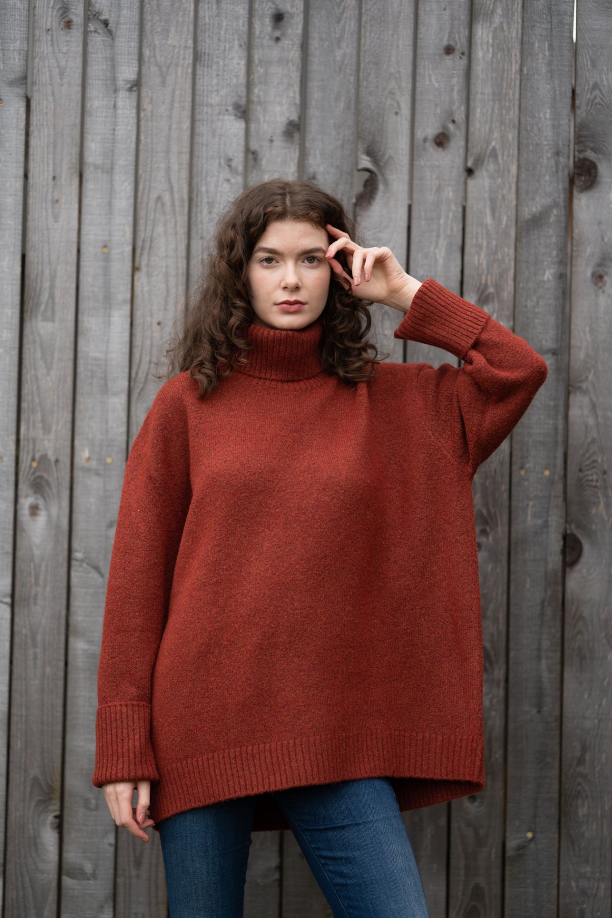 Dog Walker Chunky Cowl Sweater