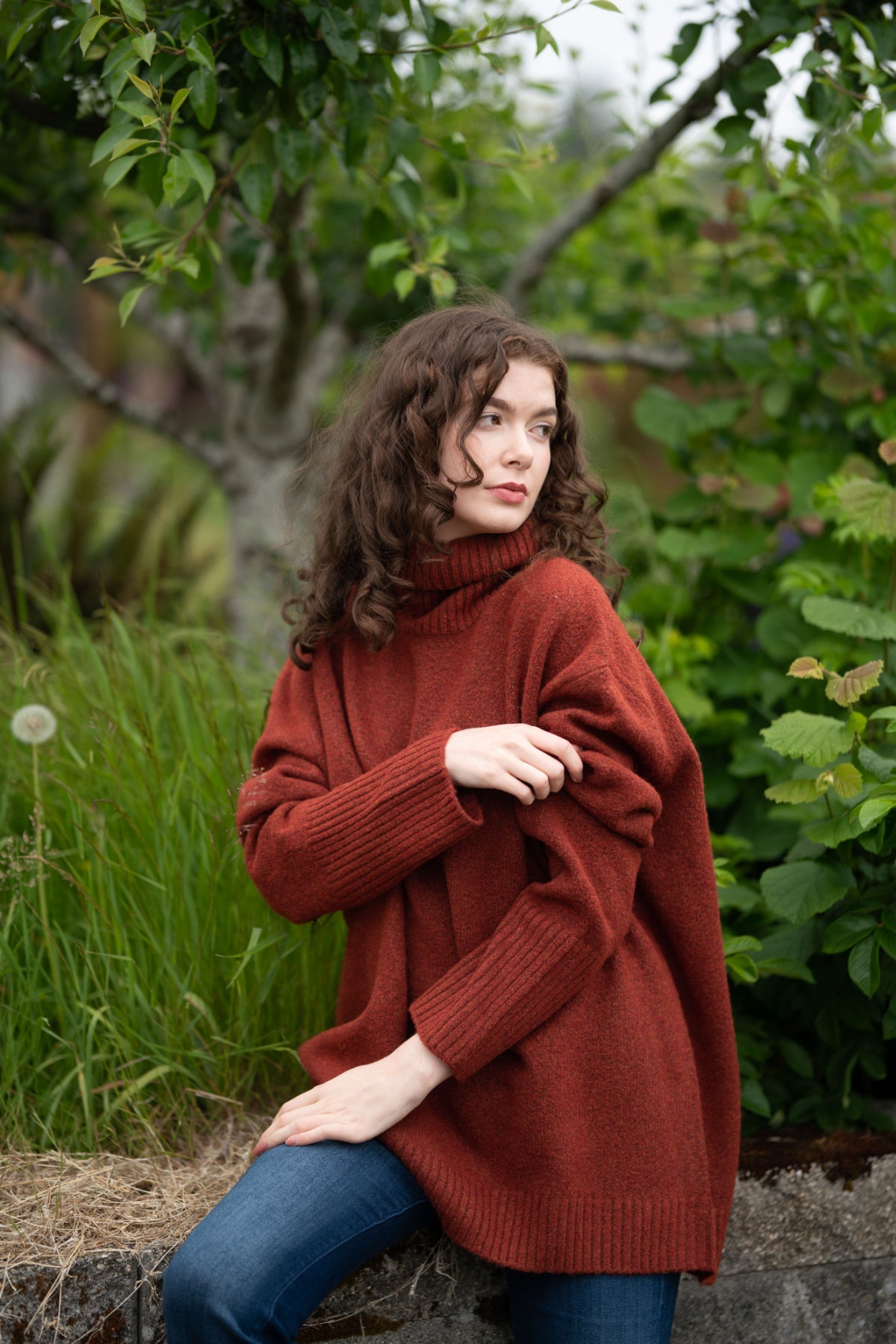 Dog Walker Chunky Cowl Sweater