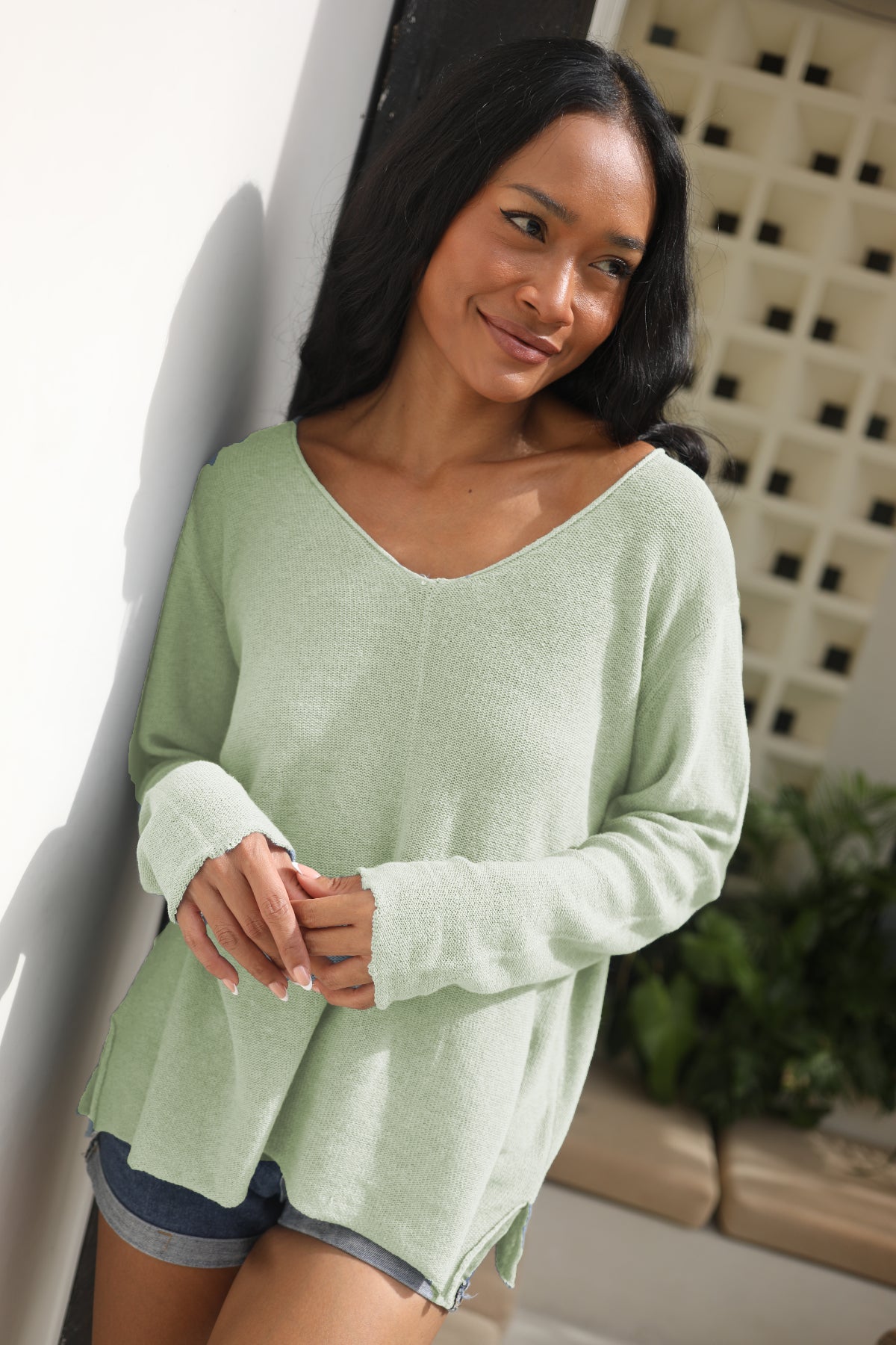The Beachy V Sweater