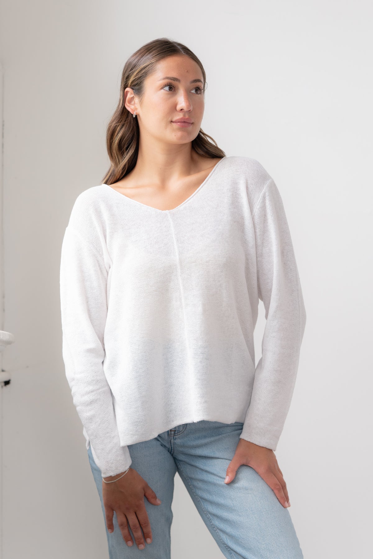 The Beachy V Sweater