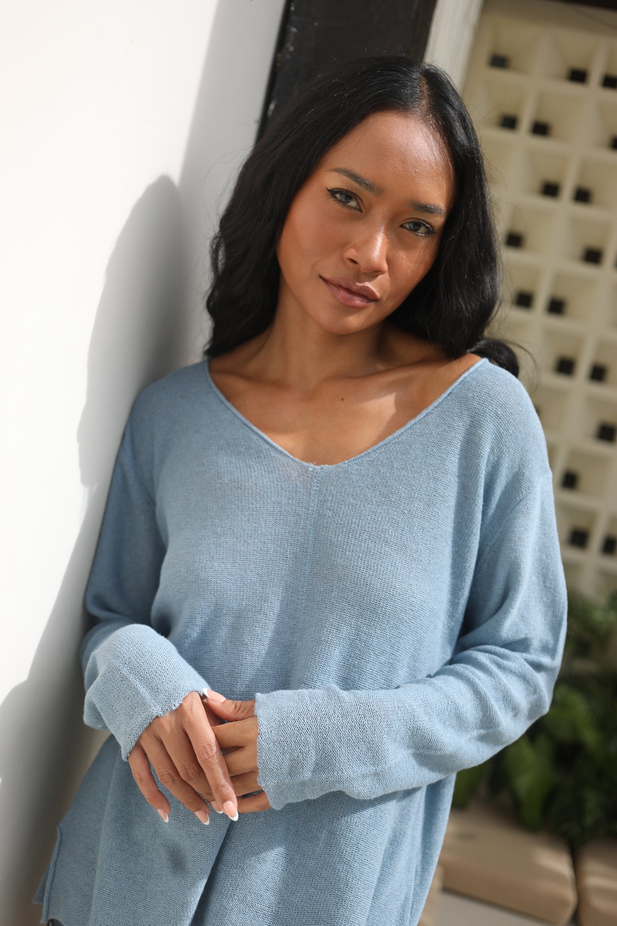 The Beachy V Sweater