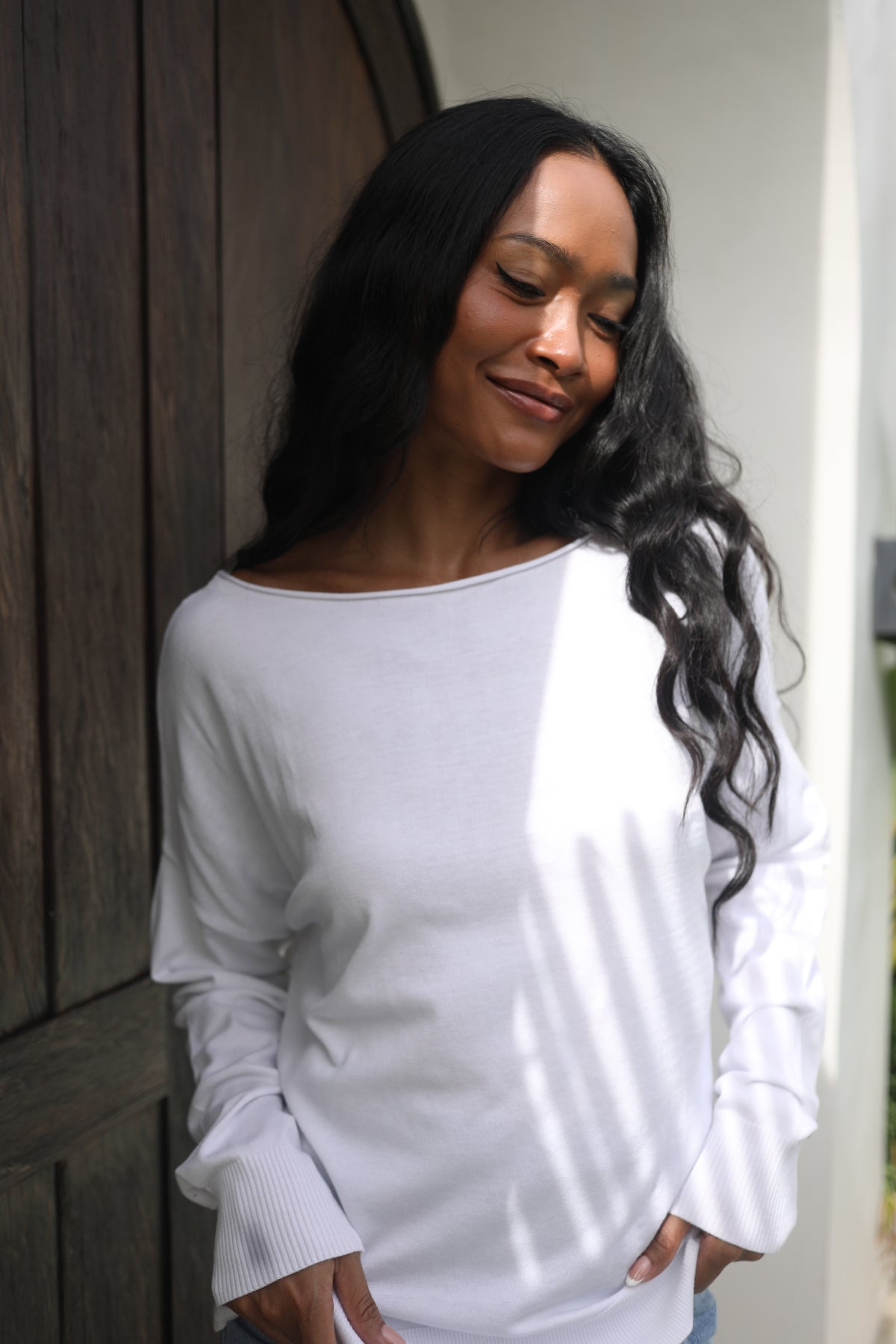 Roll Neck Bamboo Blend Sweater
