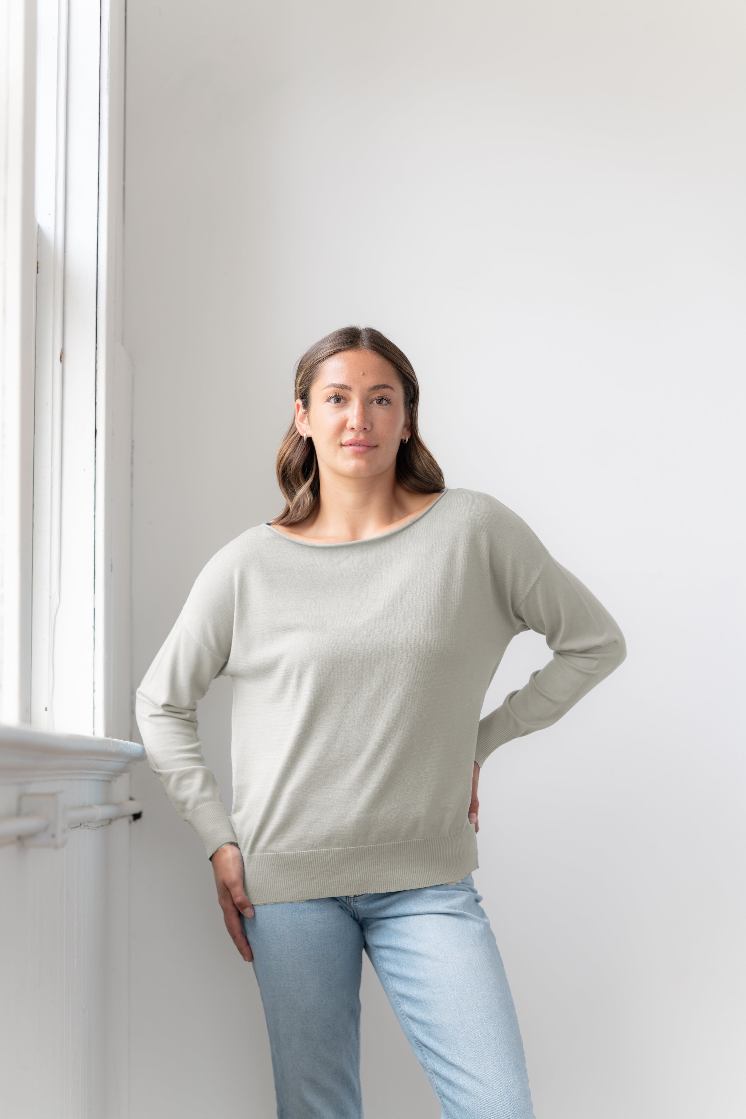 Roll Neck Bamboo Blend Sweater