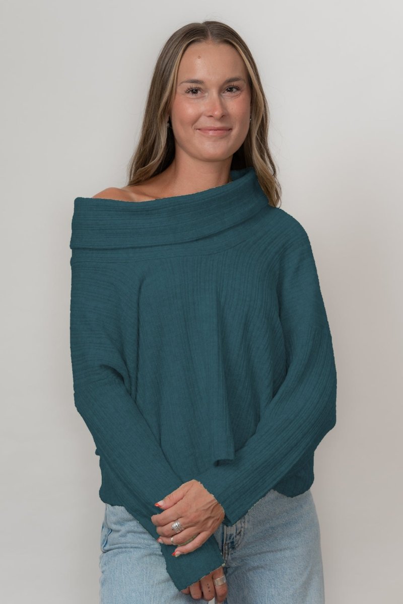 Coco Cowl Sweater - Echo Verde Clothing