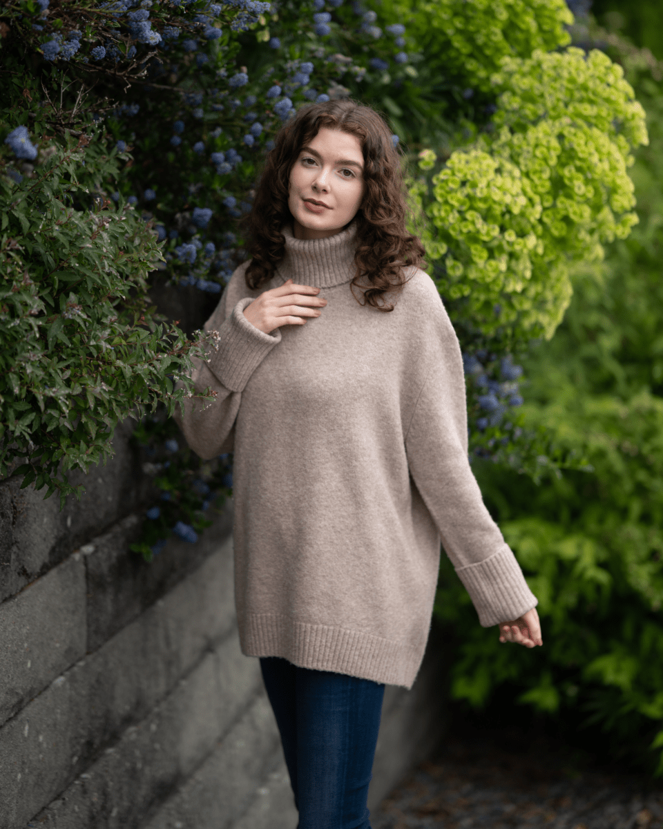 Dog Walker Chunky Cowl Sweater - Echo Verde Clothing