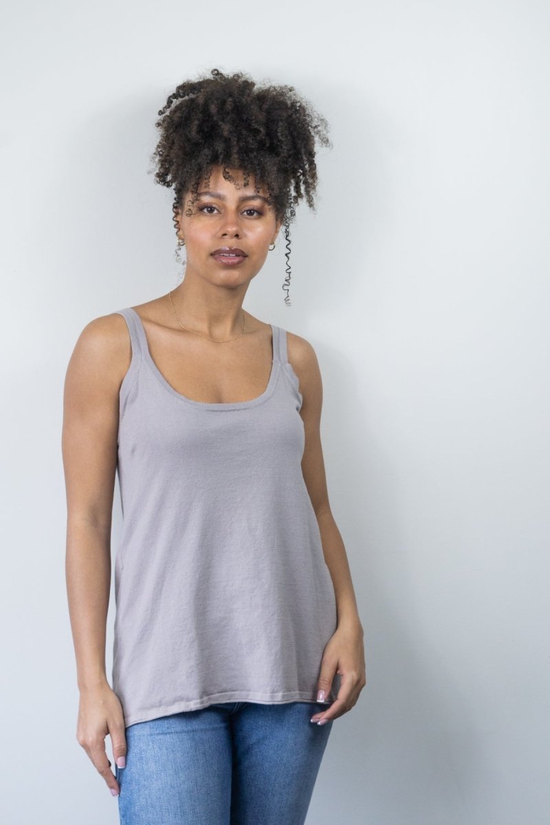 The Reversible Versatile Tank Scoop or V - Echo Verde Clothing