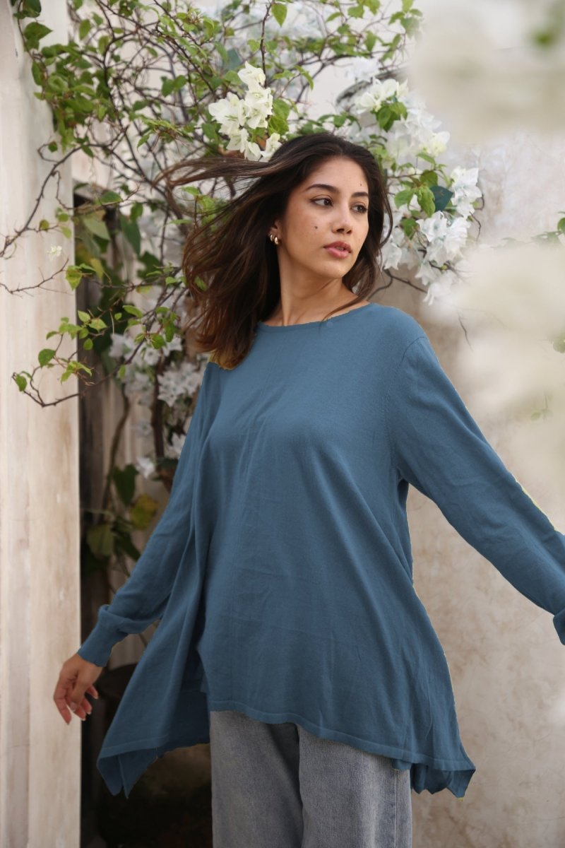 The Traveller Sweater Convertible to Cardi - Echo Verde Clothing