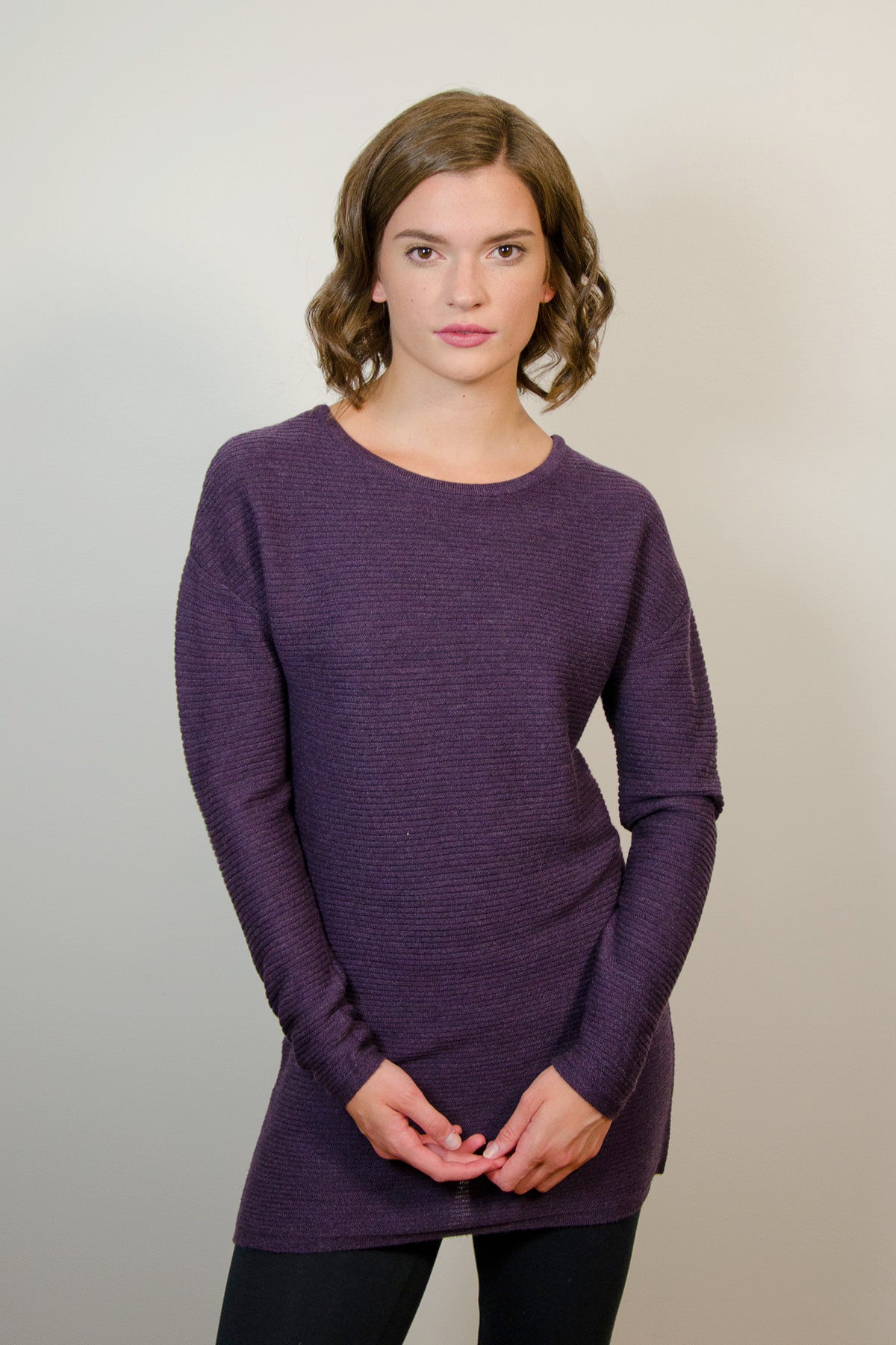EV8042 Eco Wool Dress Violet