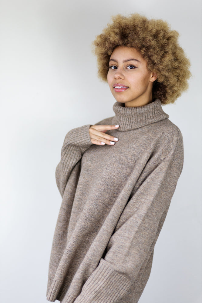 Dog Walker Chunky Cowl Sweater