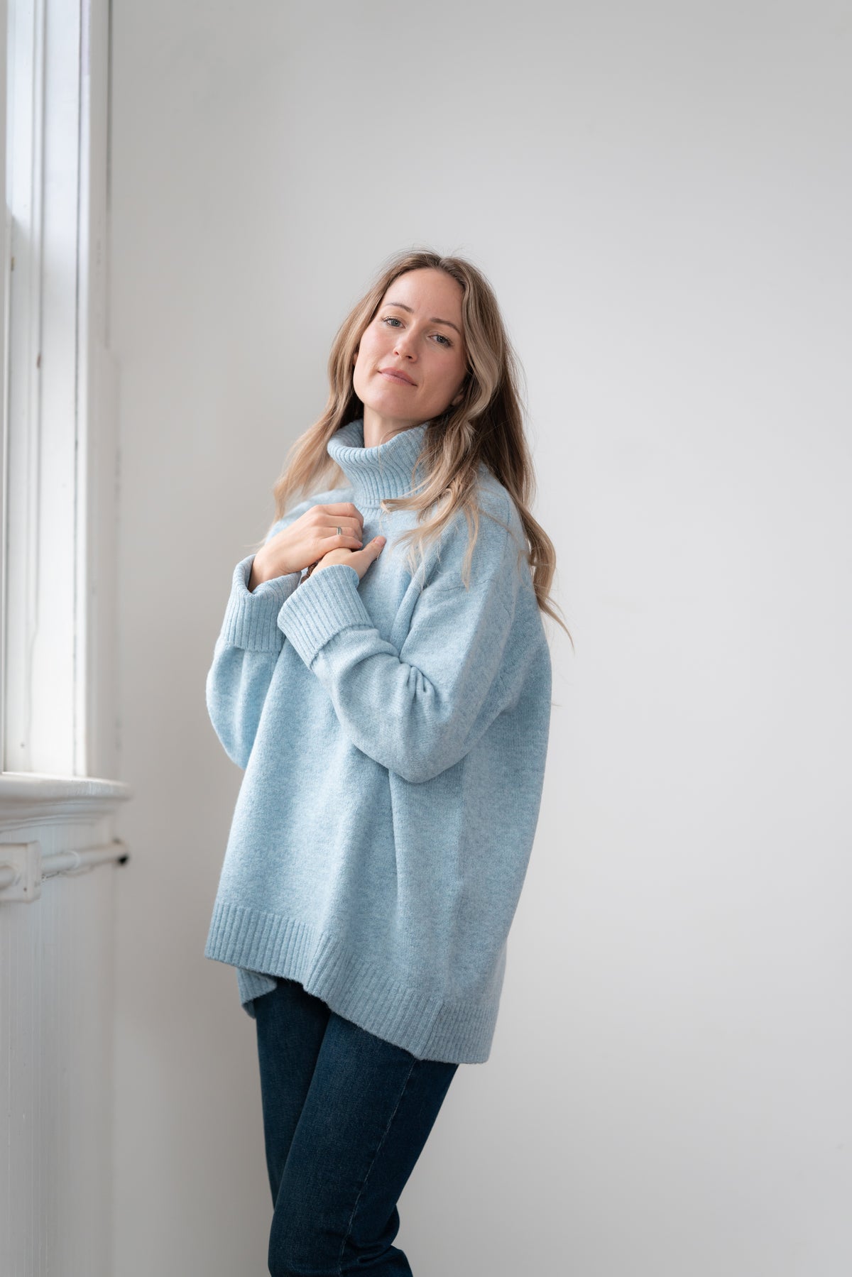 Dog Walker Chunky Cowl Sweater