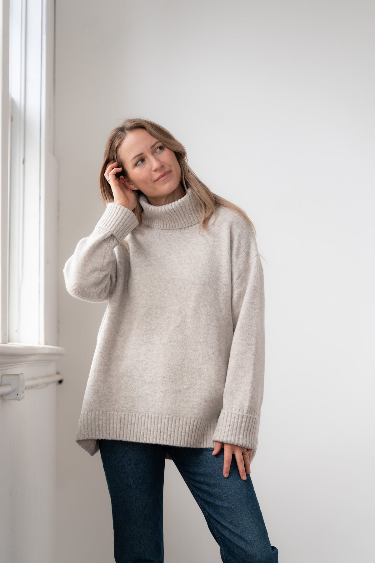 Dog Walker Chunky Cowl Sweater