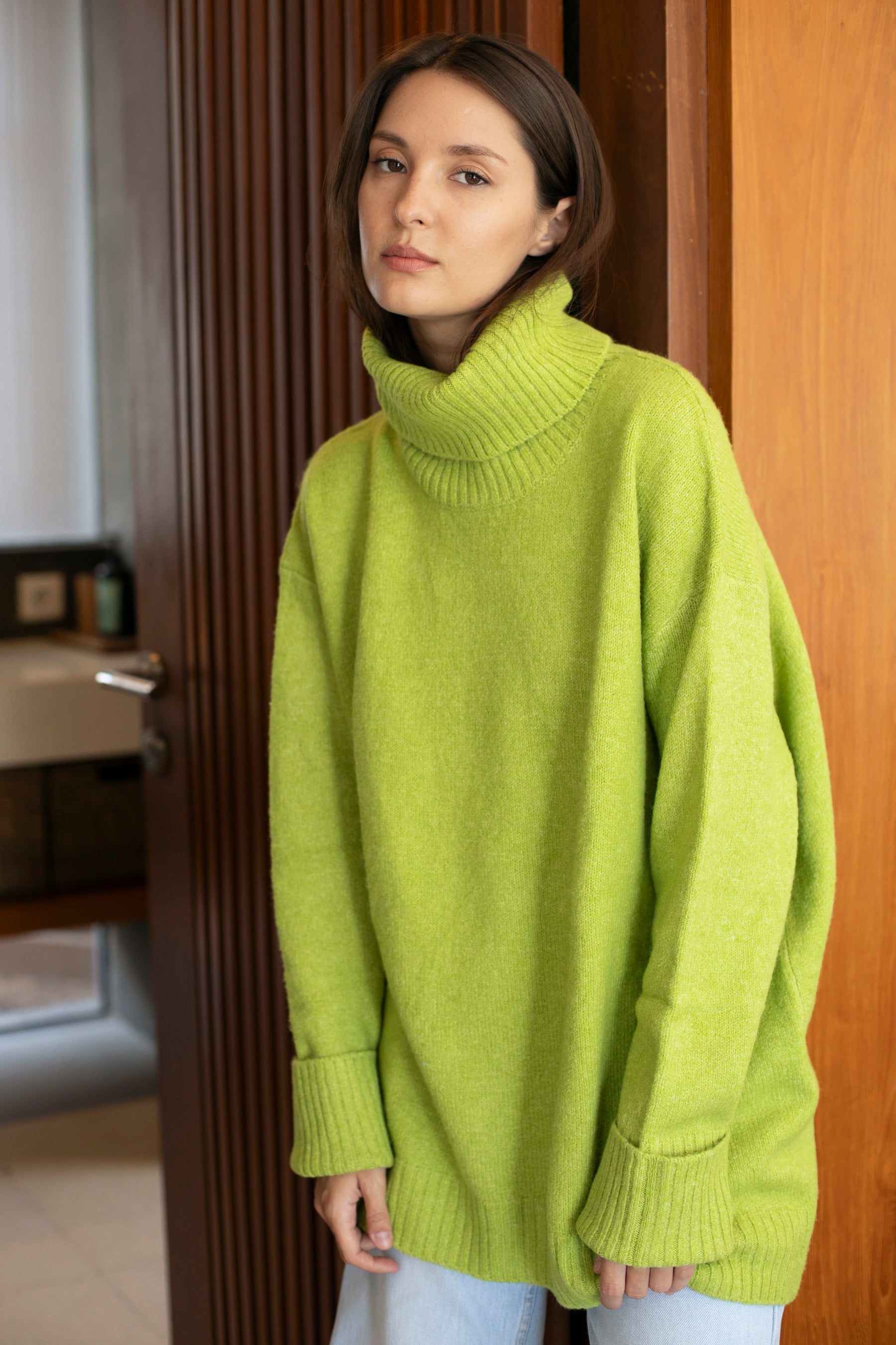 Dog Walker Chunky Cowl Sweater