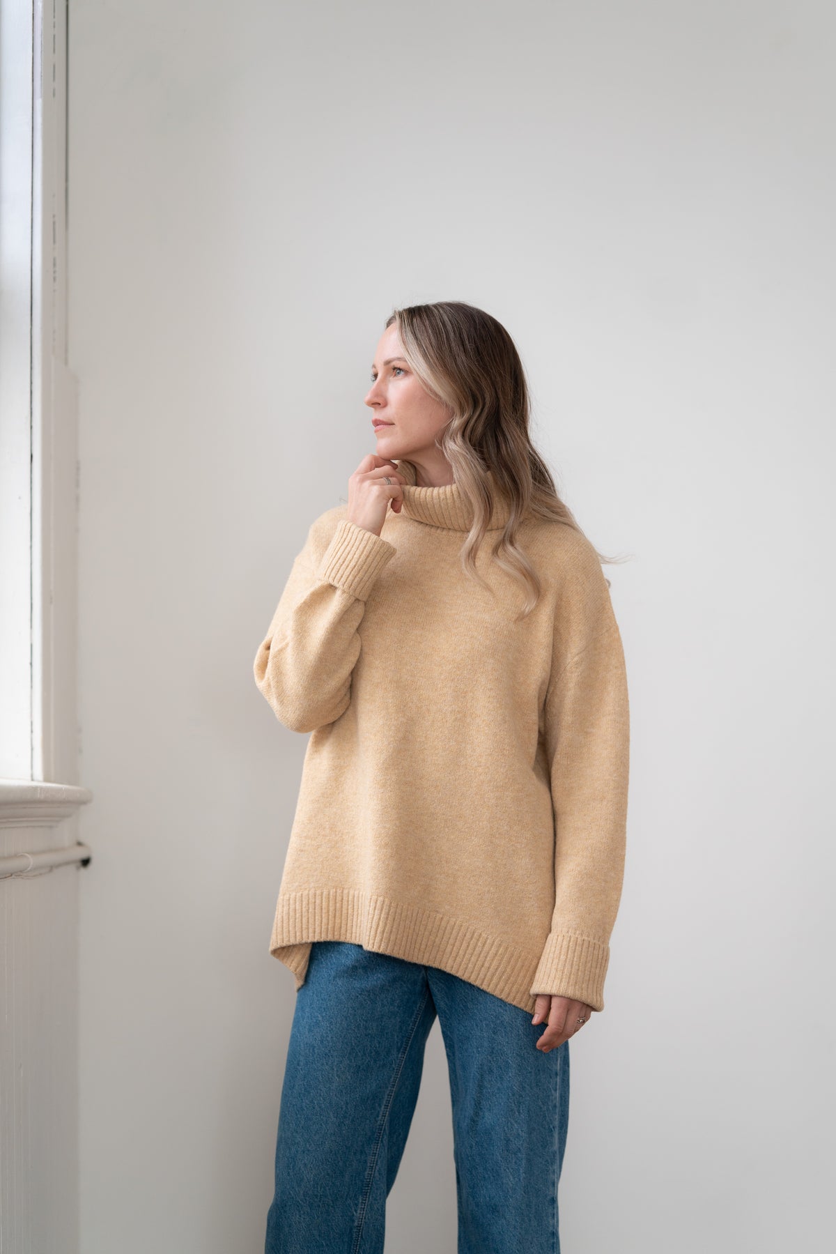 Dog Walker Chunky Cowl Sweater