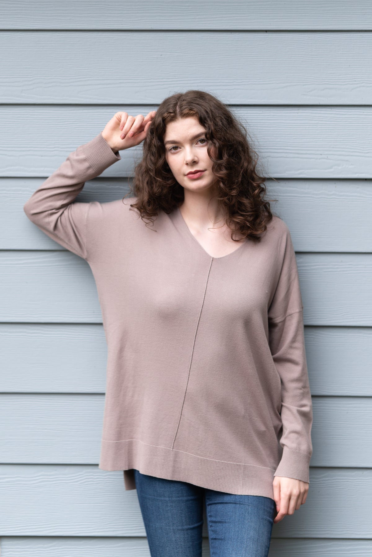 V Neck Bamboo Tunic