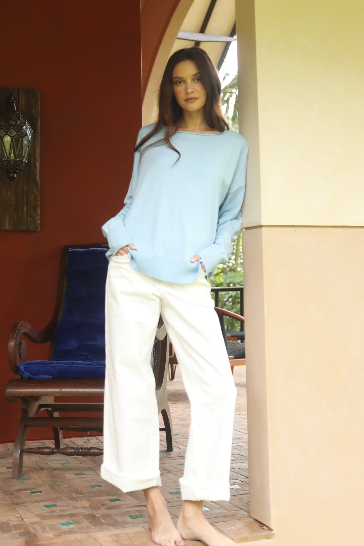 Roll Neck Bamboo Blend Sweater