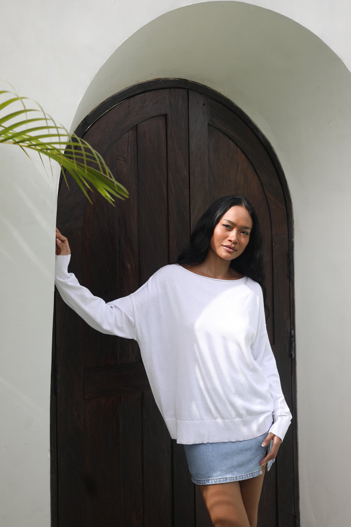 Roll Neck Bamboo Blend Sweater