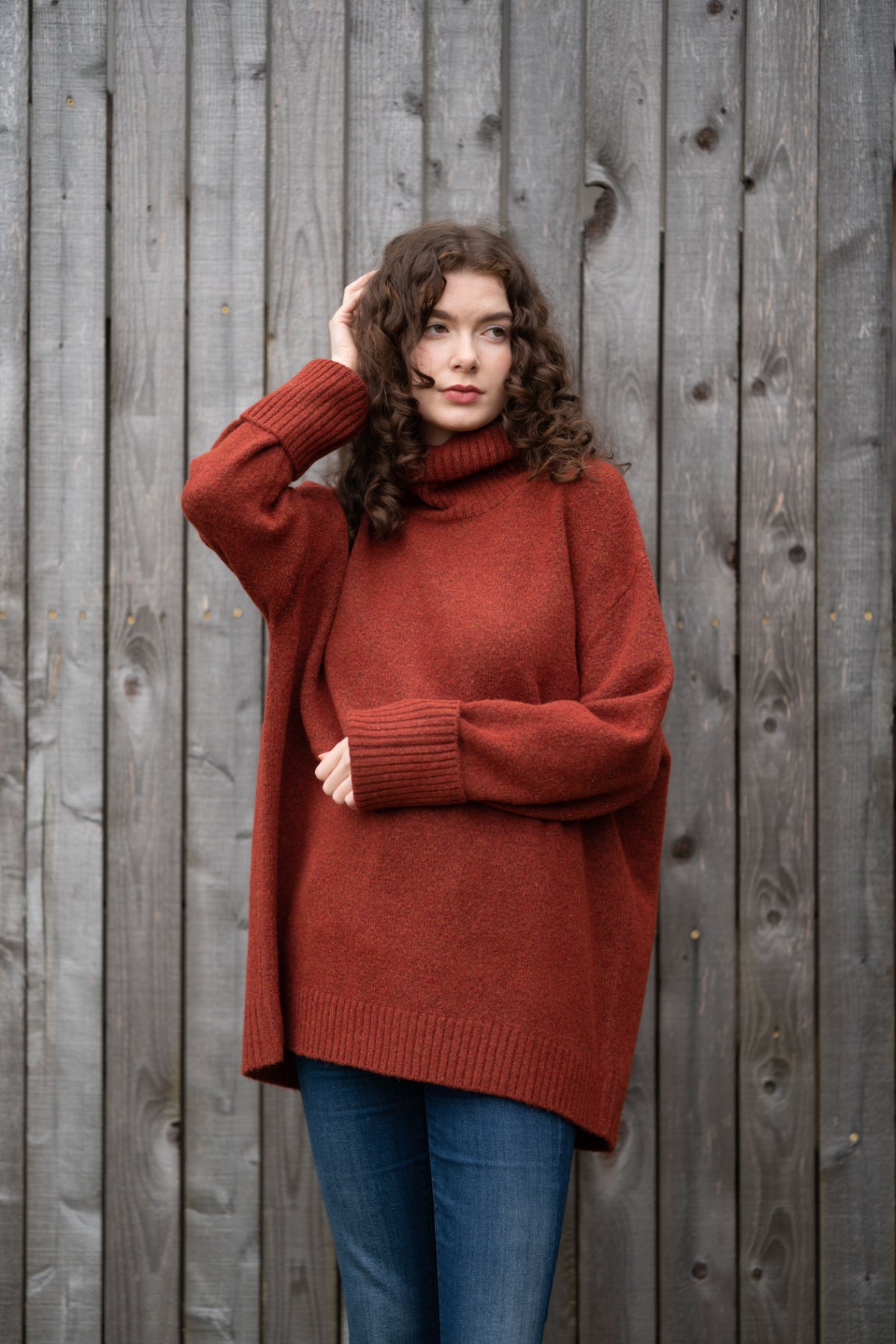 Dog Walker Chunky Cowl Sweater