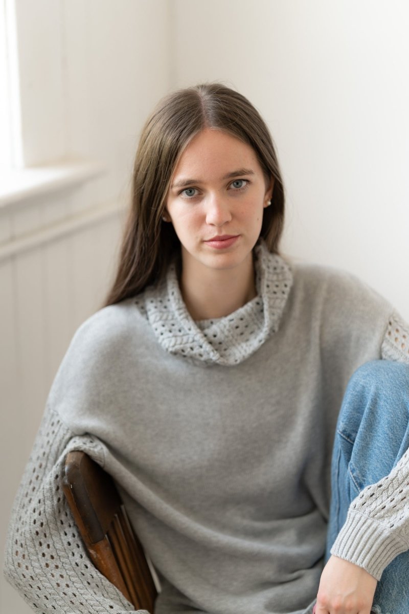 Calla Cowl Sweater - Echo Verde Clothing