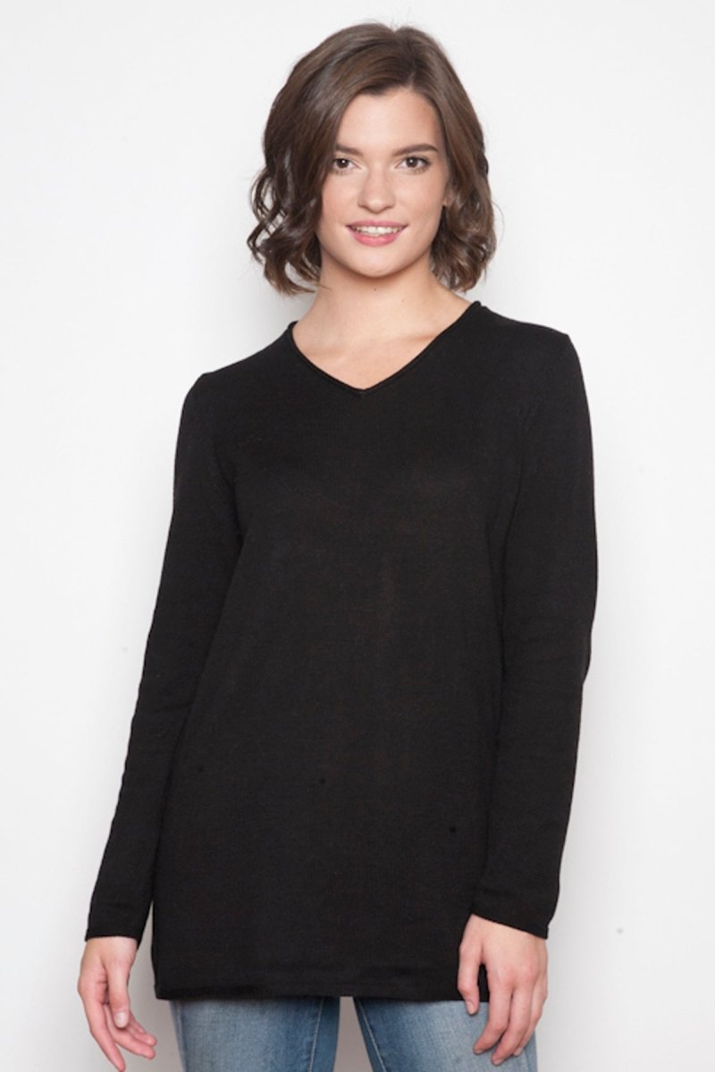 Classic V Neck Sweater - Echo Verde Clothing