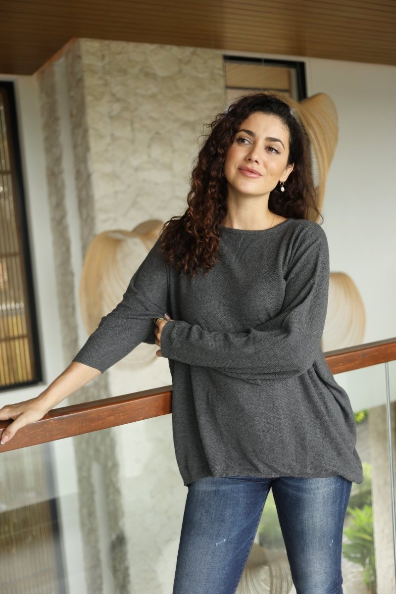 Easy Crew, Crepe Knit Sweater - Echo Verde Clothing