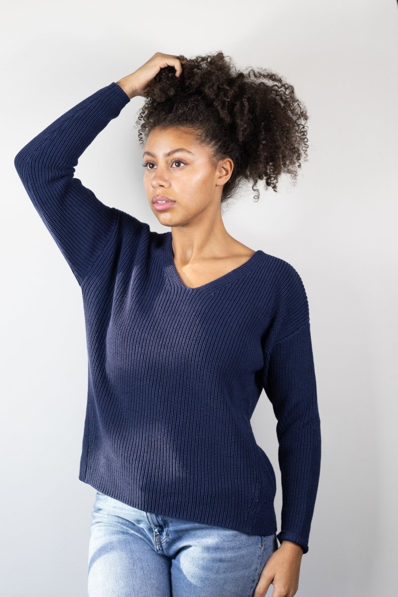 Foxy V Sweater - Echo Verde Clothing