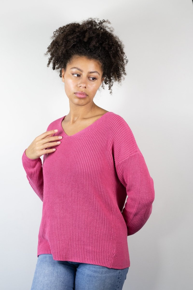 Foxy V Sweater - Echo Verde Clothing