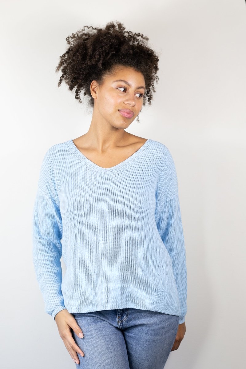 Foxy V Sweater - Echo Verde Clothing