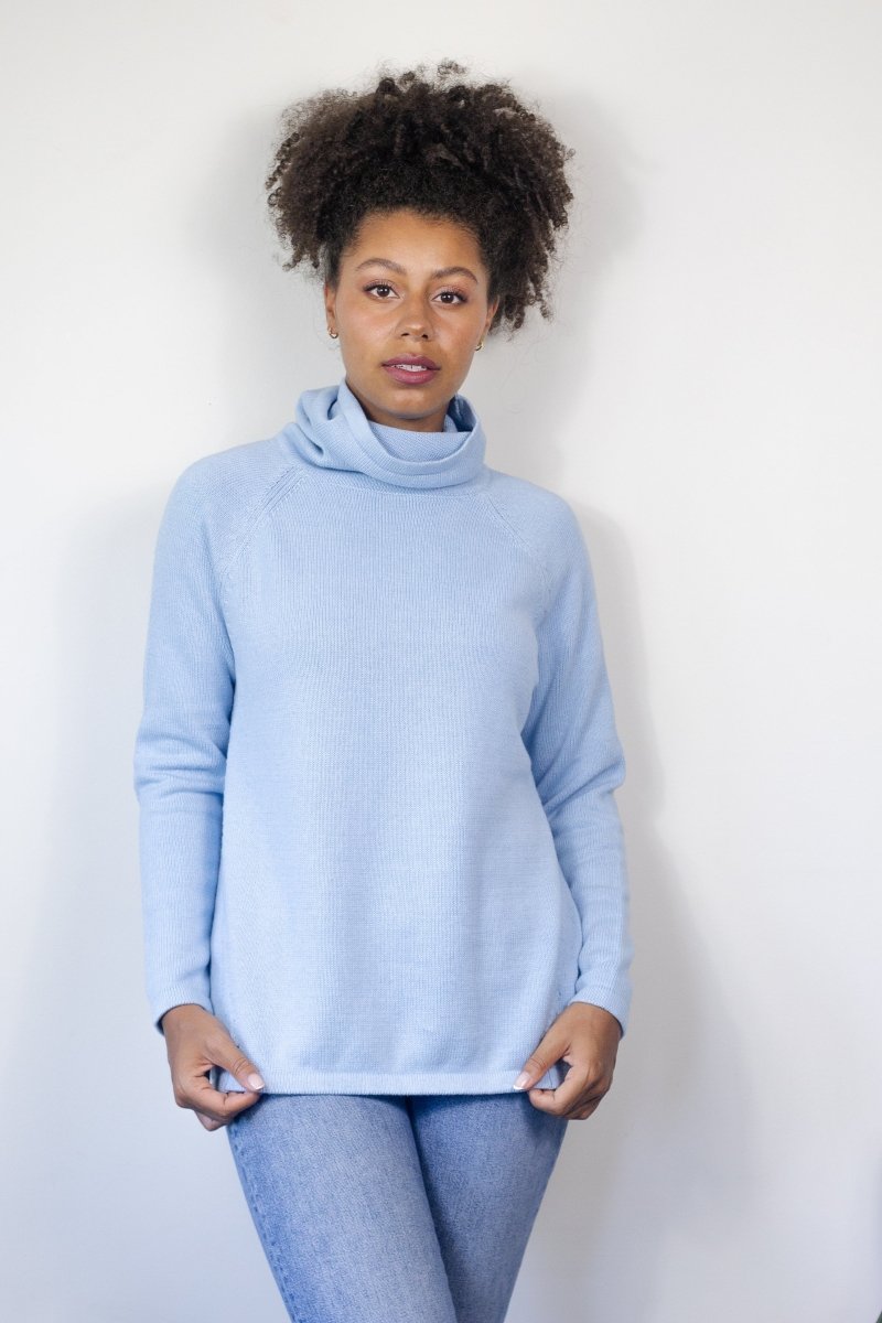 Myrna Mock Neck Soft Sweater - Echo Verde Clothing