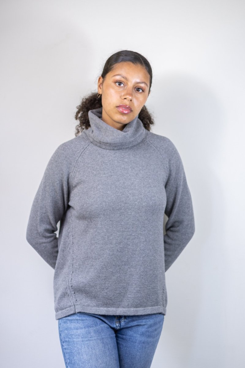 Myrna Mock Neck Soft Sweater - Echo Verde Clothing