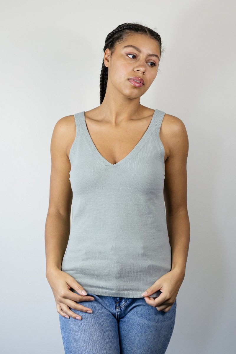 Sweater Tank in Organic Cotton - Echo Verde Clothing