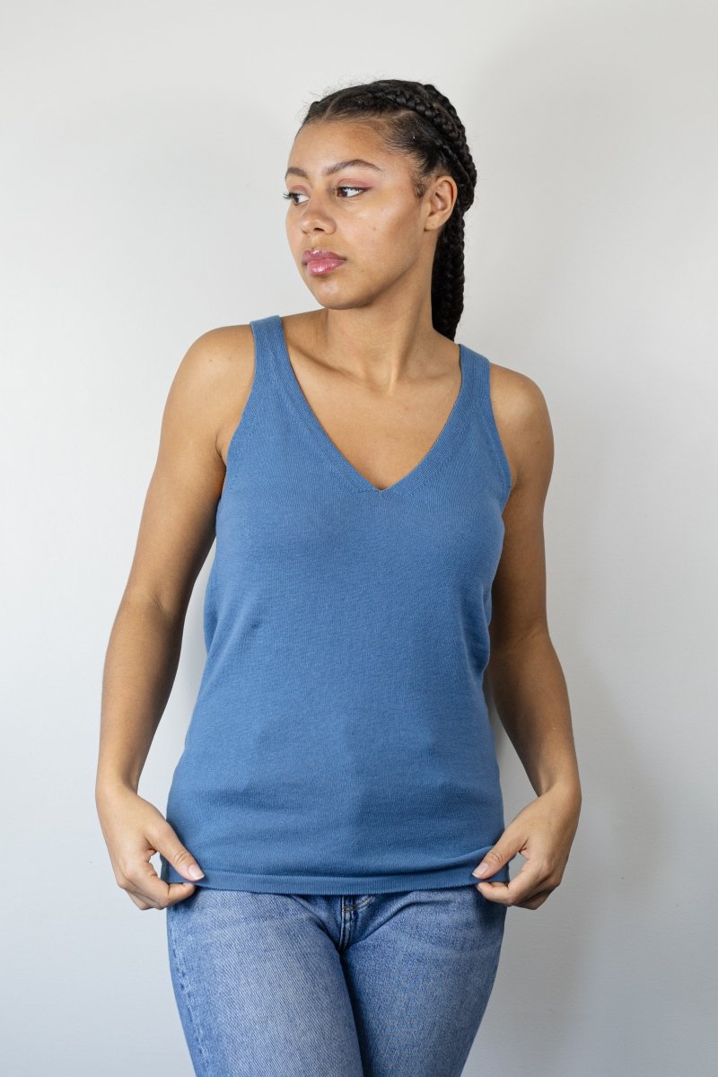 Sweater Tank in Organic Cotton - Echo Verde Clothing