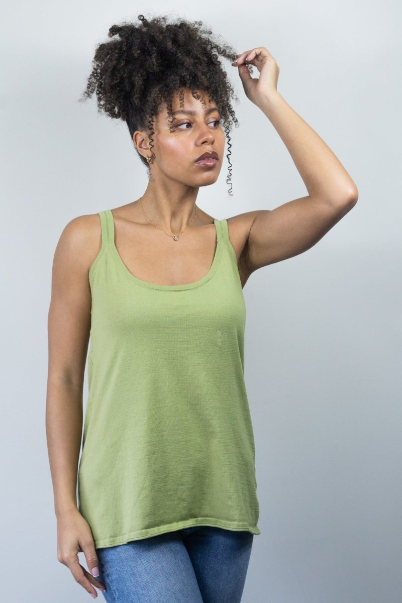 The Reversible Versatile Tank Scoop or V - Echo Verde Clothing