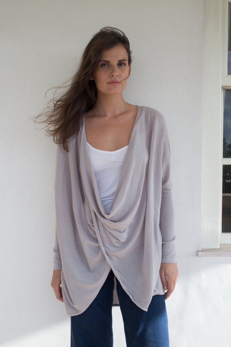 Twist & Shrug Sweater - Echo Verde Clothing