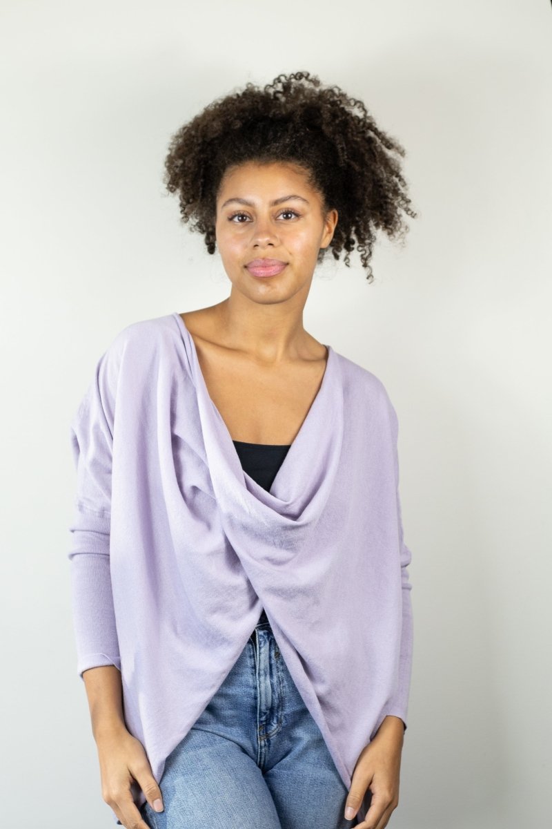 Twist & Shrug Sweater - Echo Verde Clothing