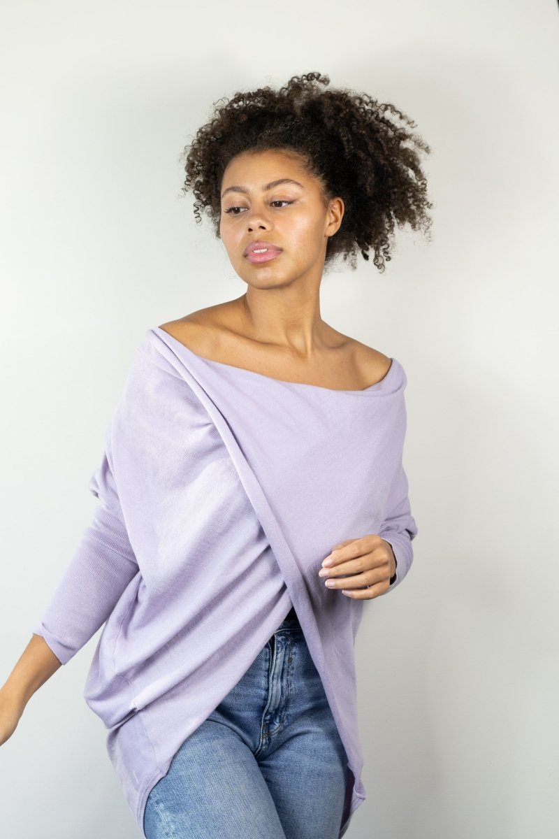 Twist & Shrug Sweater - Echo Verde Clothing