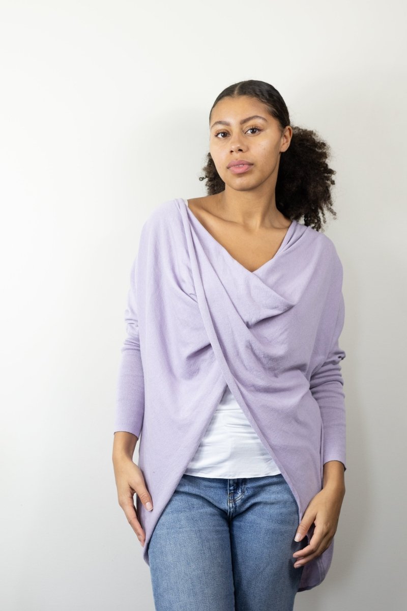 Twist & Shrug Sweater - Echo Verde Clothing